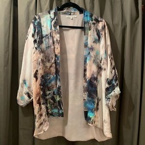 graphic cardigan